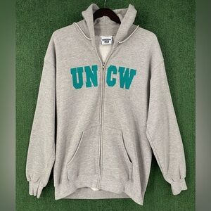 Vintage 90’s Lee University Of North Carolina Wilmington Zip Hoodie Mens XL